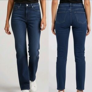 NWT Zara Jeans Womens 2(29x33.5) Dark Sunset Blue The Heritage Straight Slim Fit